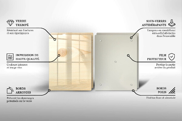 Osłona płyty indukcyjnej Drewniana deska