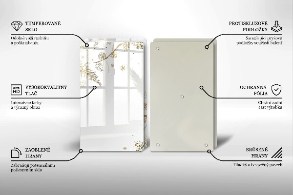 Osłona płyty indukcyjnej Zimowe dekoracje