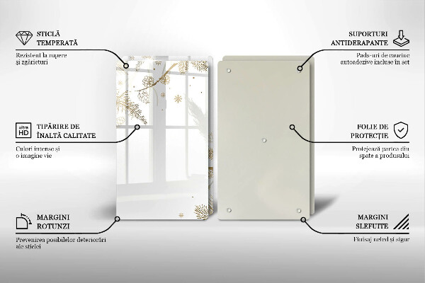 Osłona płyty indukcyjnej Zimowe dekoracje