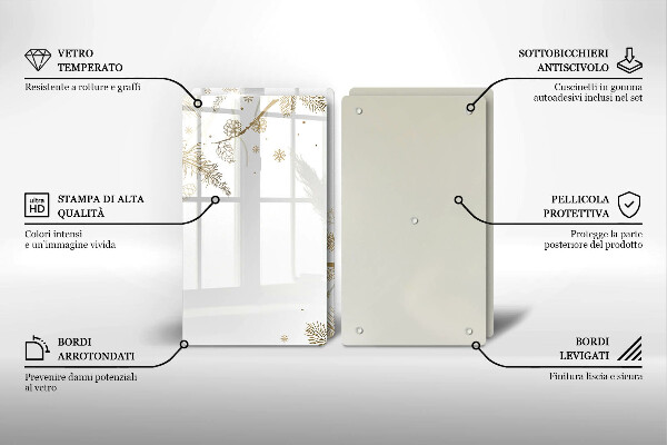 Osłona płyty indukcyjnej Zimowe dekoracje