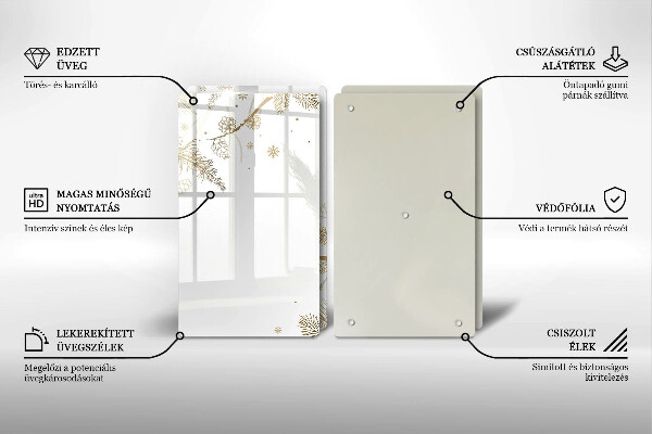 Osłona płyty indukcyjnej Zimowe dekoracje