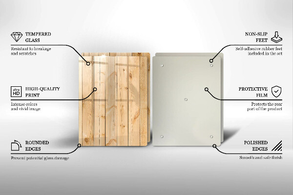 Osłona ściany przy kuchence gazowej Delikatne drewniane deski