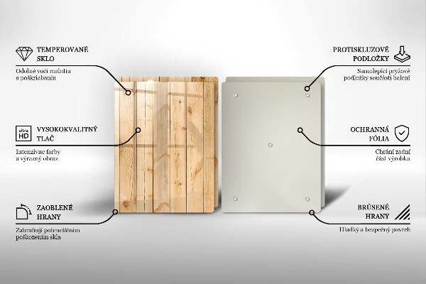 Osłona ściany przy kuchence gazowej Delikatne drewniane deski