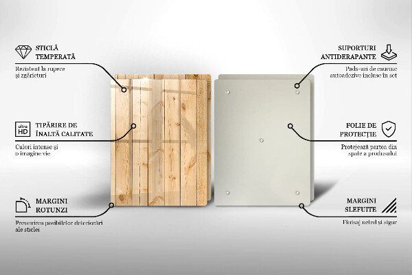 Osłona ściany przy kuchence gazowej Delikatne drewniane deski