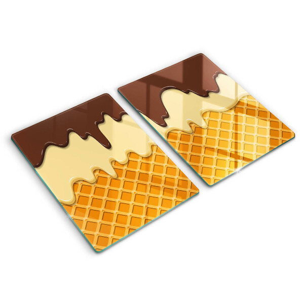 Panel ochronny do kuchni Ilustracja lody rożek