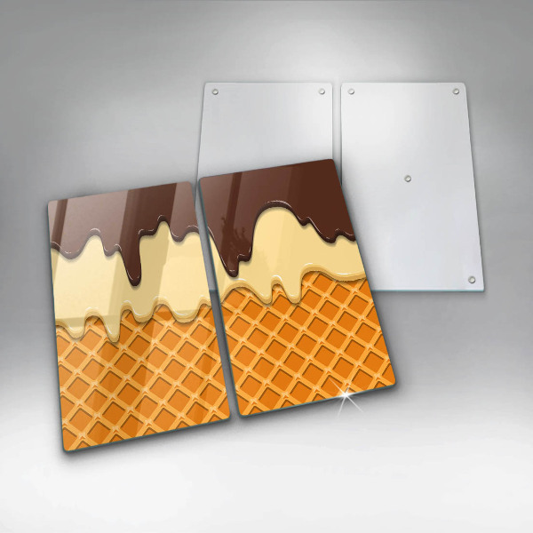 Panel ochronny do kuchni Ilustracja lody rożek