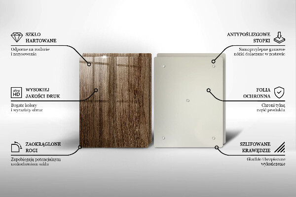 Osłona ściany przy kuchence gazowej Drewno tekstura