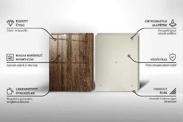 Osłona ściany przy kuchence gazowej Drewno tekstura