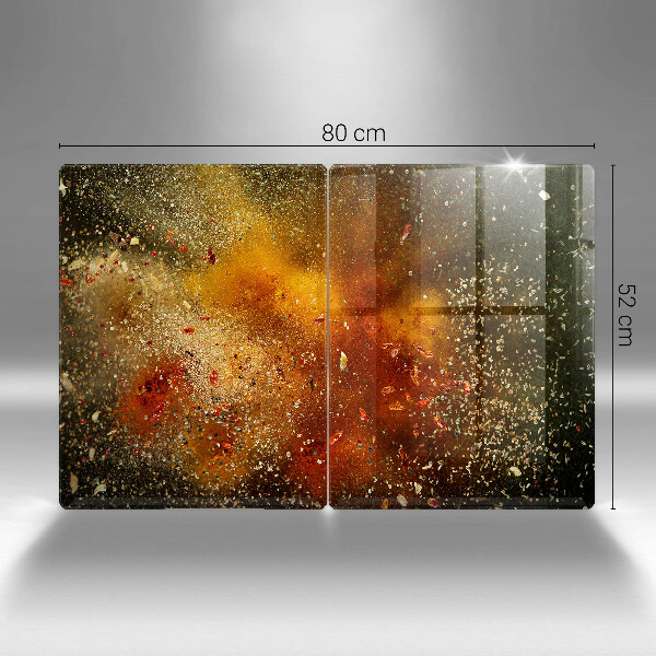 Osłona ściany przy kuchence gazowej Kolorowe przyprawy