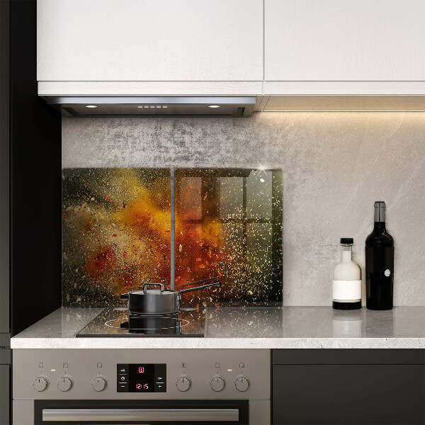 Osłona ściany przy kuchence gazowej Kolorowe przyprawy