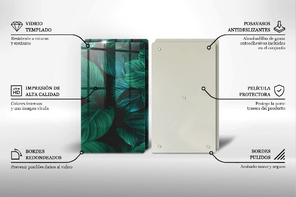 Osłona ściany przy kuchence gazowej Dżungla liście