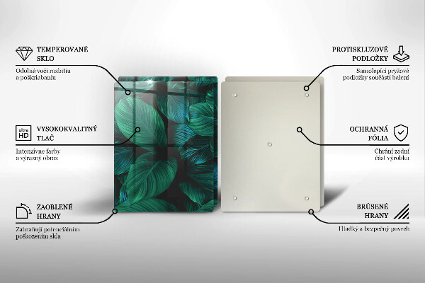 Osłona ściany przy kuchence gazowej Dżungla liście