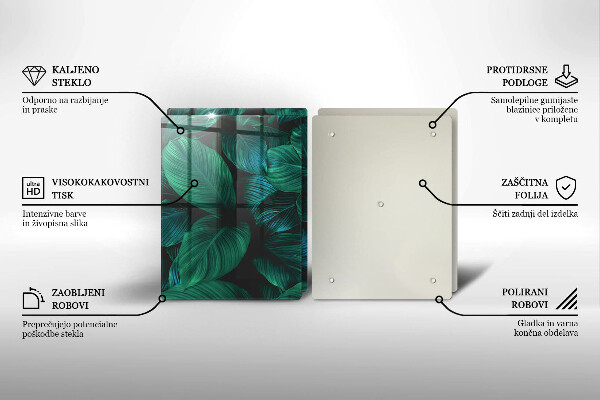 Osłona ściany przy kuchence gazowej Dżungla liście