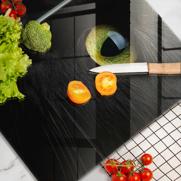 Osłona ściany przy kuchence gazowej Zwierzę kocie oczy