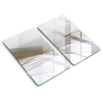 Płyta ochronna na kuchenkę Abstrakcja linie design