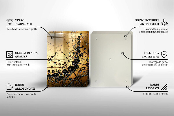 Osłona ściany przy kuchence gazowej Rosa i dmuchawce