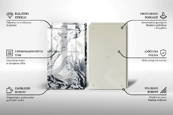 Osłona ściany przy kuchence gazowej Abstrakcja tusz