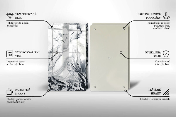 Osłona ściany przy kuchence gazowej Abstrakcja tusz