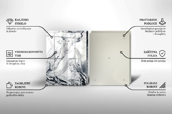 Osłona ściany przy kuchence gazowej Abstrakcja tusz
