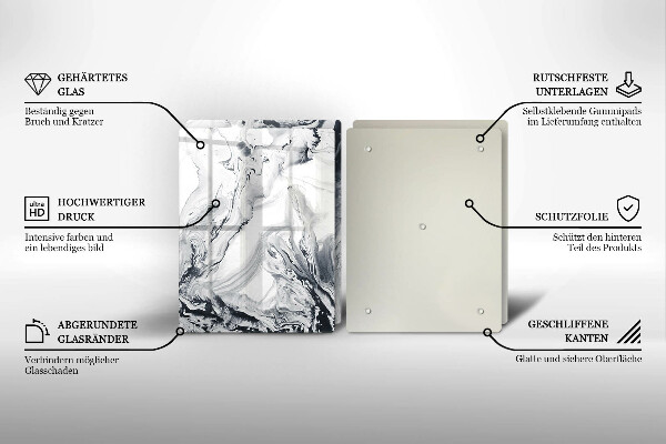 Osłona ściany przy kuchence gazowej Abstrakcja tusz