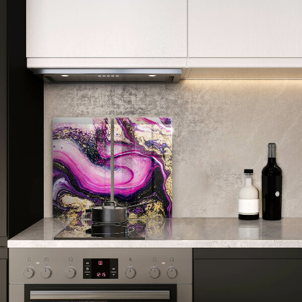 Panel ochronny do kuchni Abstrakcja design złoto
