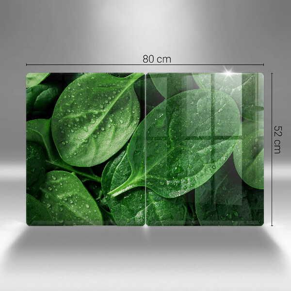 Osłona ściany przy kuchence gazowej Liście bazylii