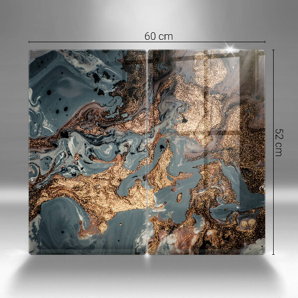 Osłona ściany przy kuchence gazowej Złota struktura skały