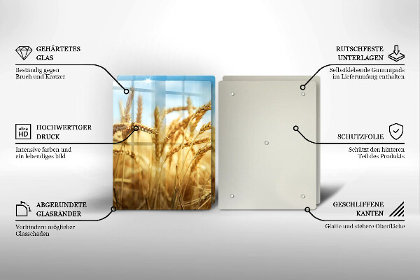 Ochrona na ścianę w kuchni Kłosy zbóż na polu