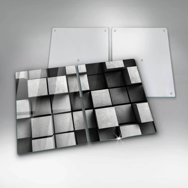 Osłona ściany przy kuchence gazowej Tło geometria 3D