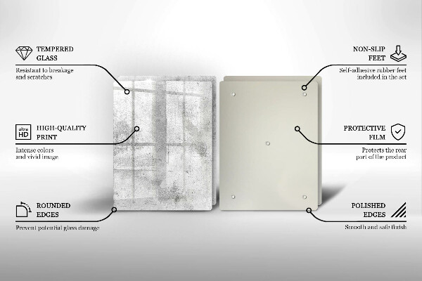 Osłona ściany przy kuchence gazowej Beton tekstura