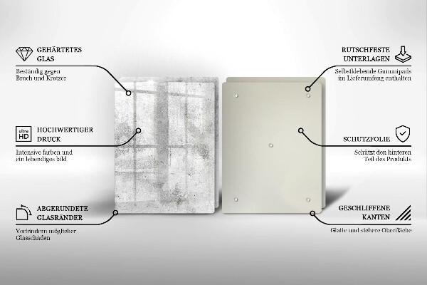 Osłona ściany przy kuchence gazowej Beton tekstura