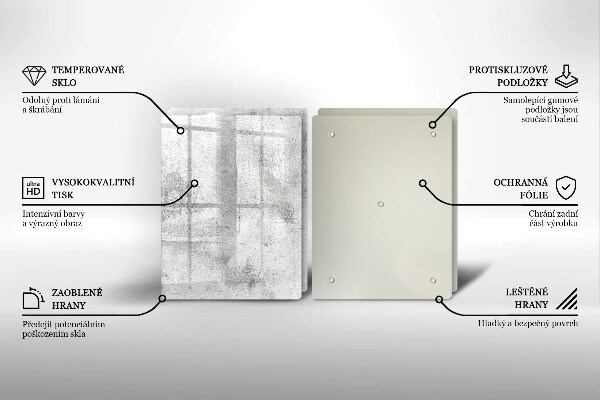 Osłona ściany przy kuchence gazowej Beton tekstura