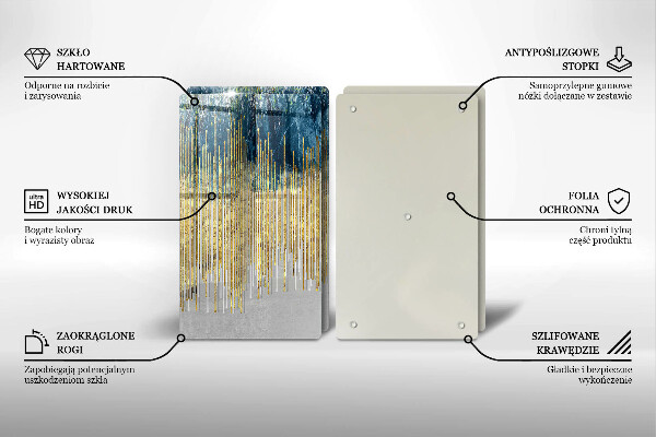 Osłona ściany przy kuchence gazowej Designerska abstrakcja