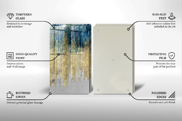 Osłona ściany przy kuchence gazowej Designerska abstrakcja