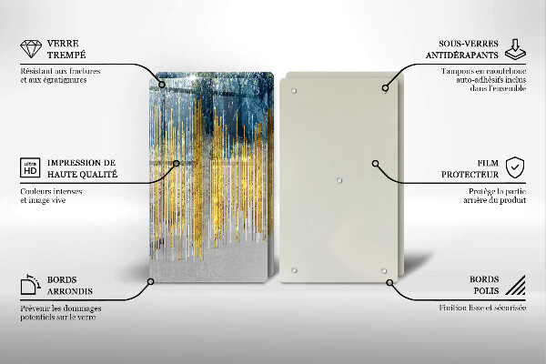 Osłona ściany przy kuchence gazowej Designerska abstrakcja