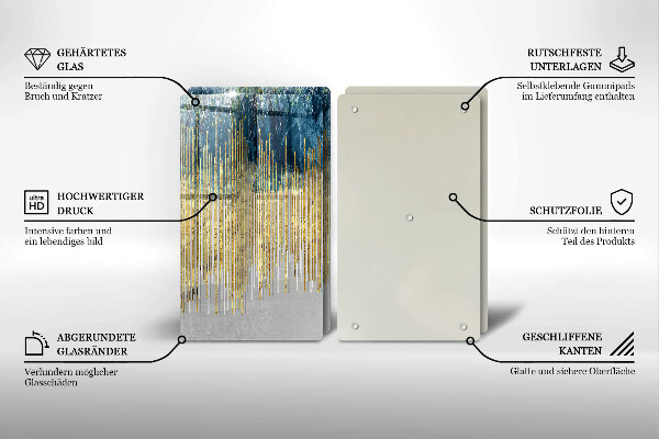 Osłona ściany przy kuchence gazowej Designerska abstrakcja