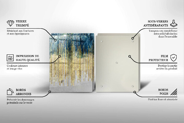 Osłona ściany przy kuchence gazowej Designerska abstrakcja