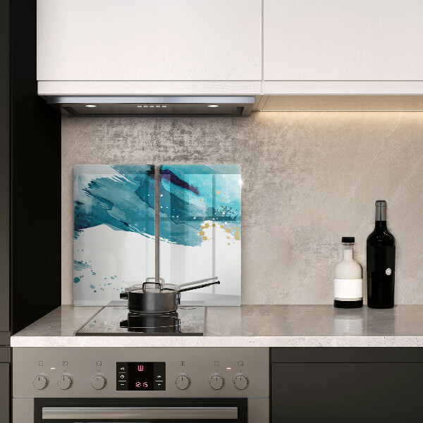 Osłona ściany przy kuchence gazowej Niebieskie plamy