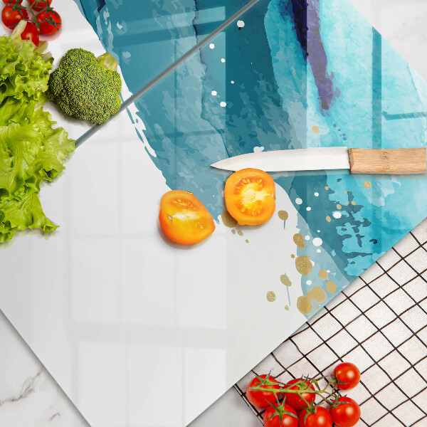 Osłona ściany przy kuchence gazowej Niebieskie plamy