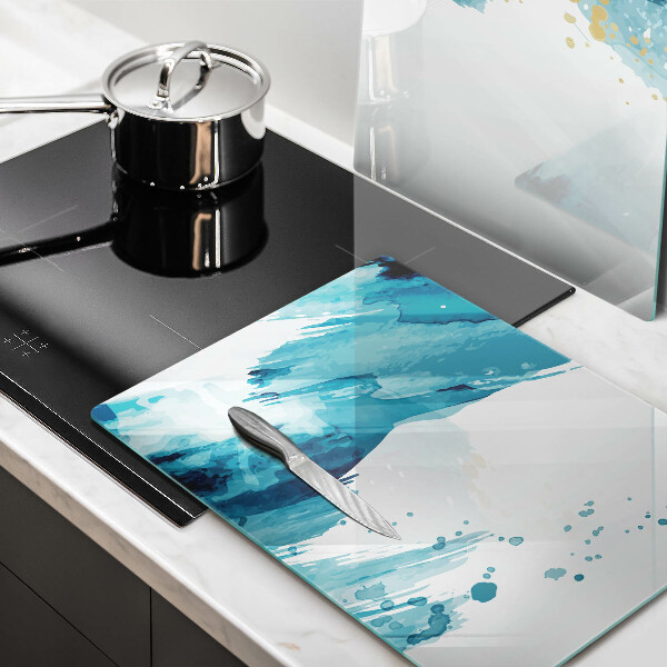 Osłona ściany przy kuchence gazowej Niebieskie plamy