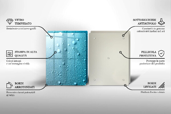Osłona ściany przy kuchence gazowej Krople wody