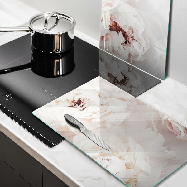 Osłona ściany przy kuchence gazowej Pastelowe piwonie