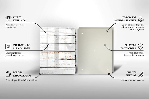 Osłona ściany przy kuchence gazowej Stare deski i liście