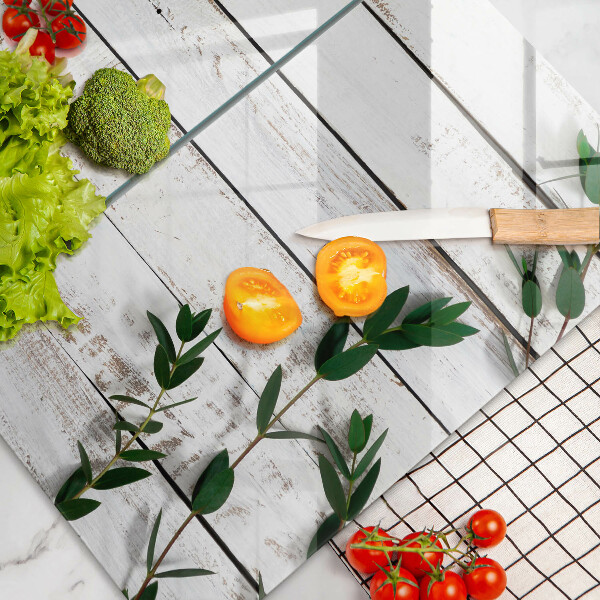 Osłona ściany przy kuchence gazowej Stare deski i liście