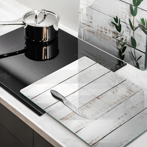 Osłona ściany przy kuchence gazowej Stare deski i liście