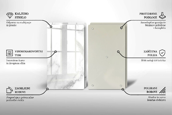 Osłona ściany przy kuchence gazowej Nowoczesny marmur