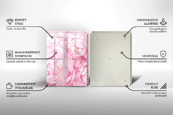 Osłona ściany przy kuchence gazowej Delikatne piwonie