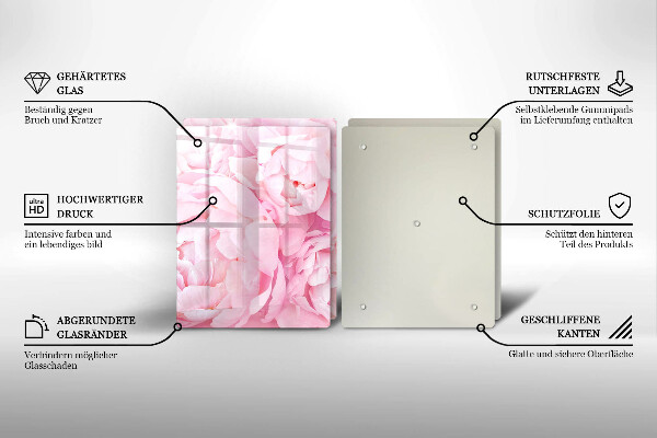 Osłona ściany przy kuchence gazowej Delikatne piwonie