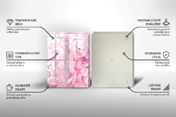 Osłona ściany przy kuchence gazowej Delikatne piwonie