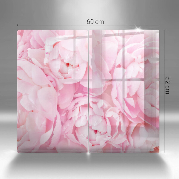 Osłona ściany przy kuchence gazowej Delikatne piwonie